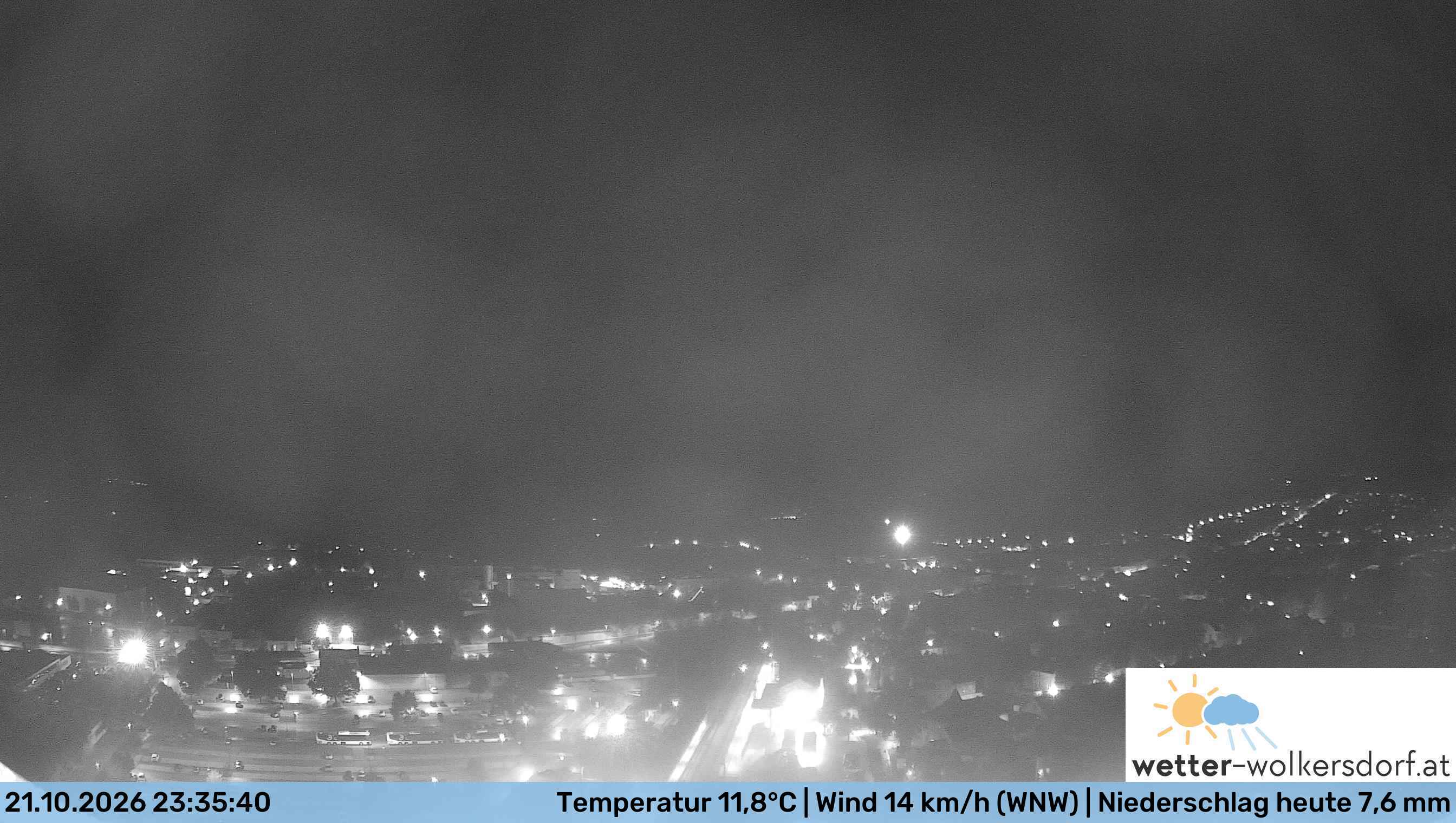 Webcam Wolkersdorf, Blick über den Ort